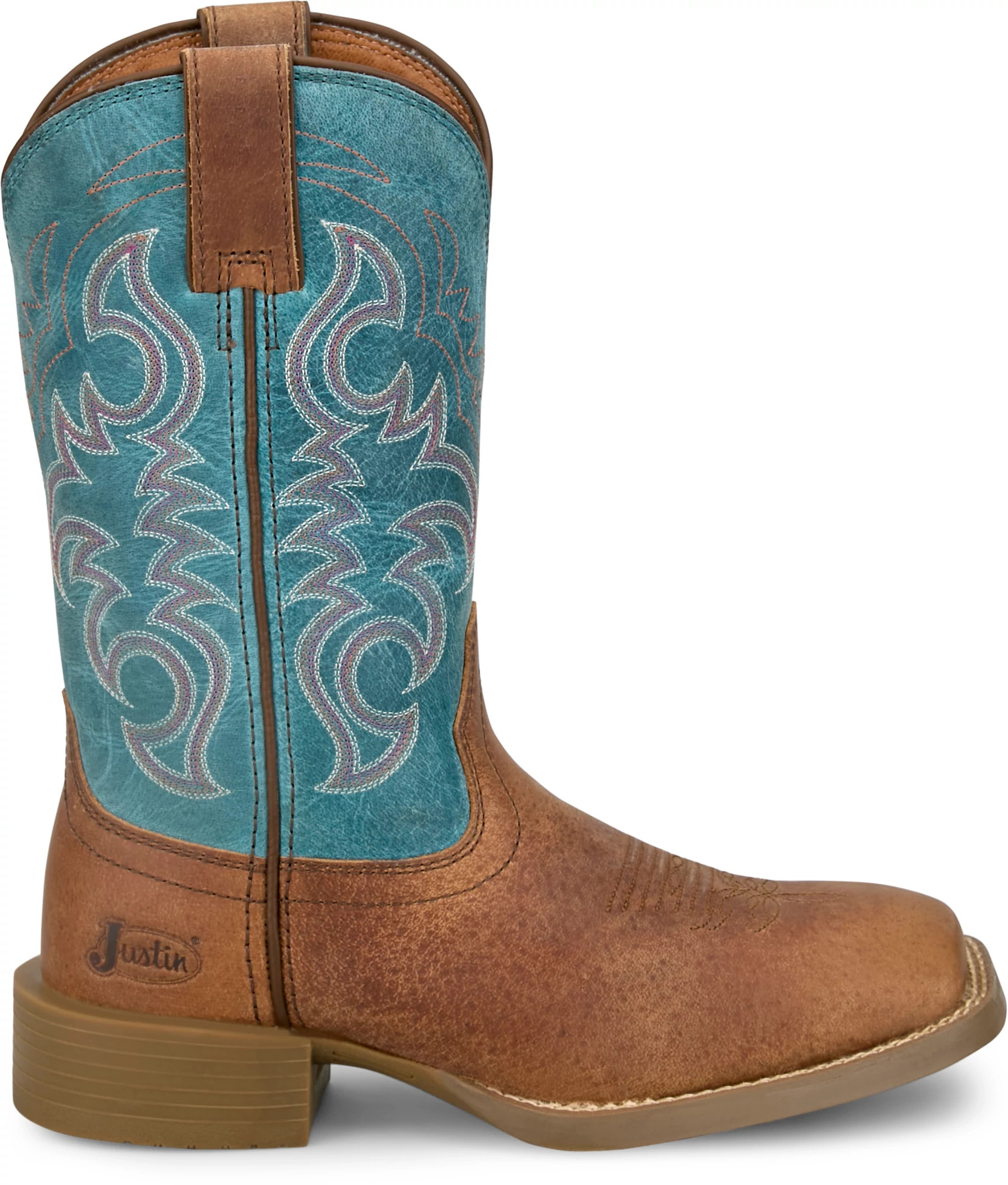 Women's Justin Boots Della 11" Western shown in Brown (Brown)