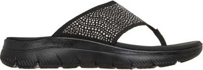 Women's Skechers Summits Unmatched Unmatched Glow shown in Black/Silver (Black)