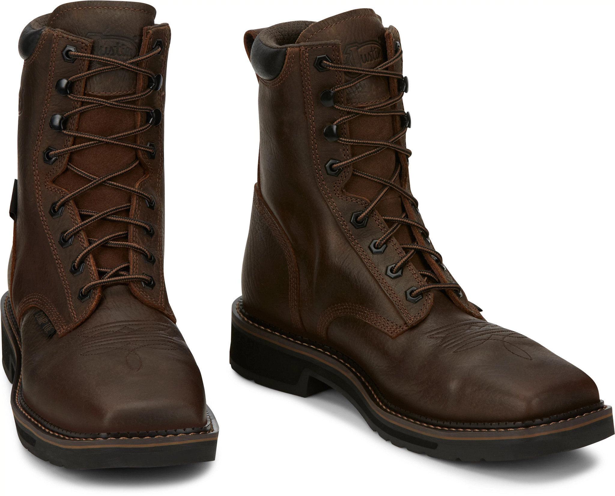 Waterproof lace up store work boots