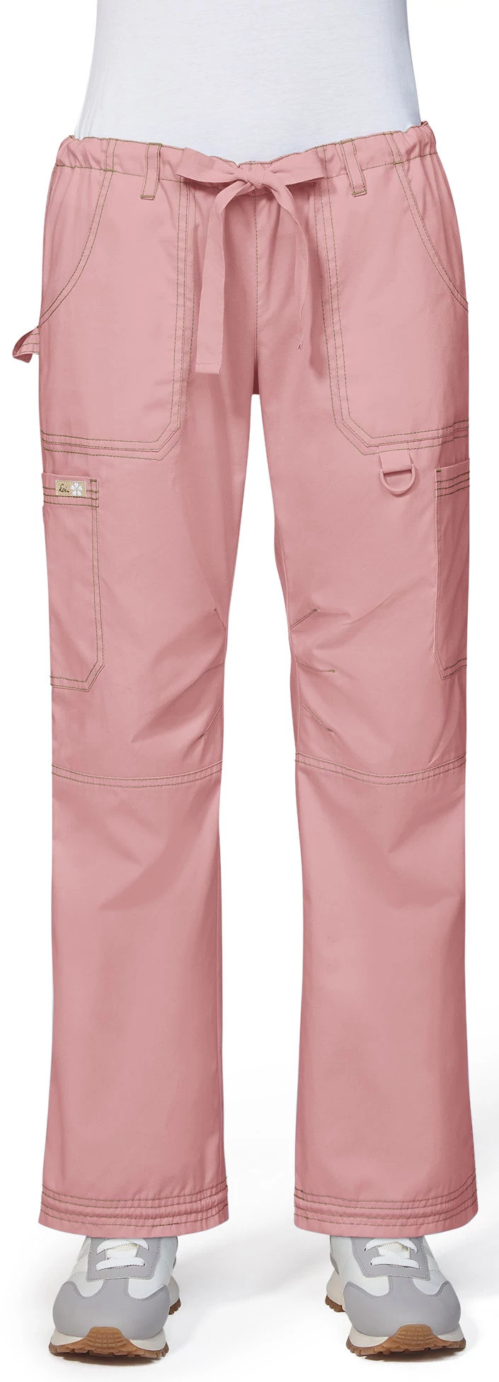 Women's Koi Lindsey Cargo Pant shown in Rose (Pink)