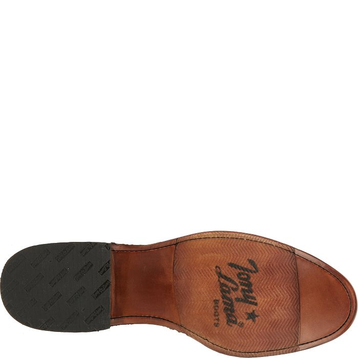 Bottes Western Cowboy Tony Lama Monterey - Marron Cuir Chèvre - Pointure Ronde - Homme