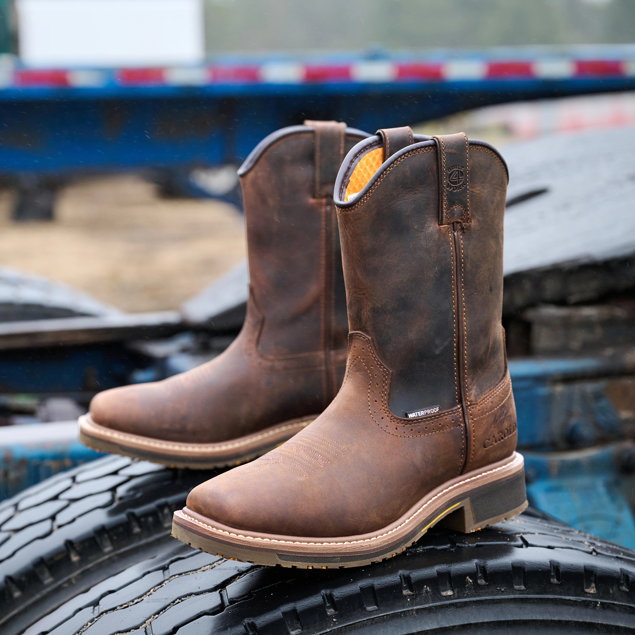 Anchor 10" Soft Toe Waterproof Roper shown on model 