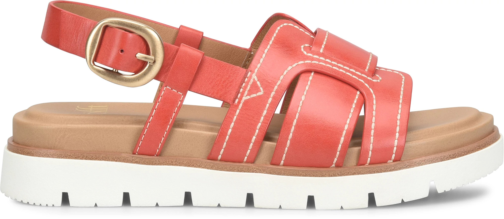 Goldie shown in Red Coral (Red)