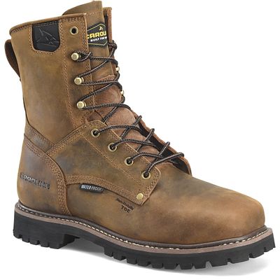 NORTIV 8 Men's Steel Toe Work Boots - Industrial Anti-Slip, Suede Upper, Lace Up (Sizes 8-13)