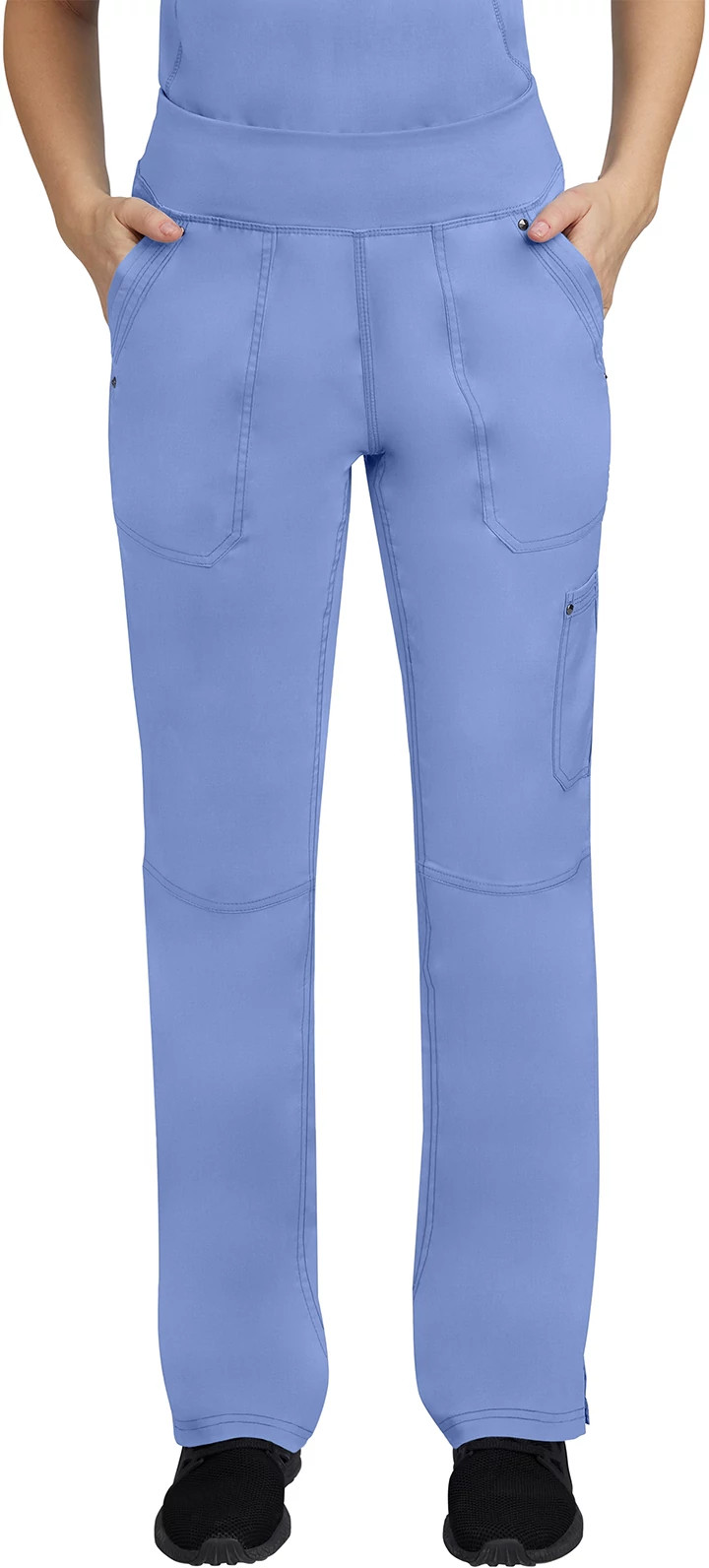Women's Healing Hands Purple Label Tori Yoga Pant Tall shown in Blue (Blue)