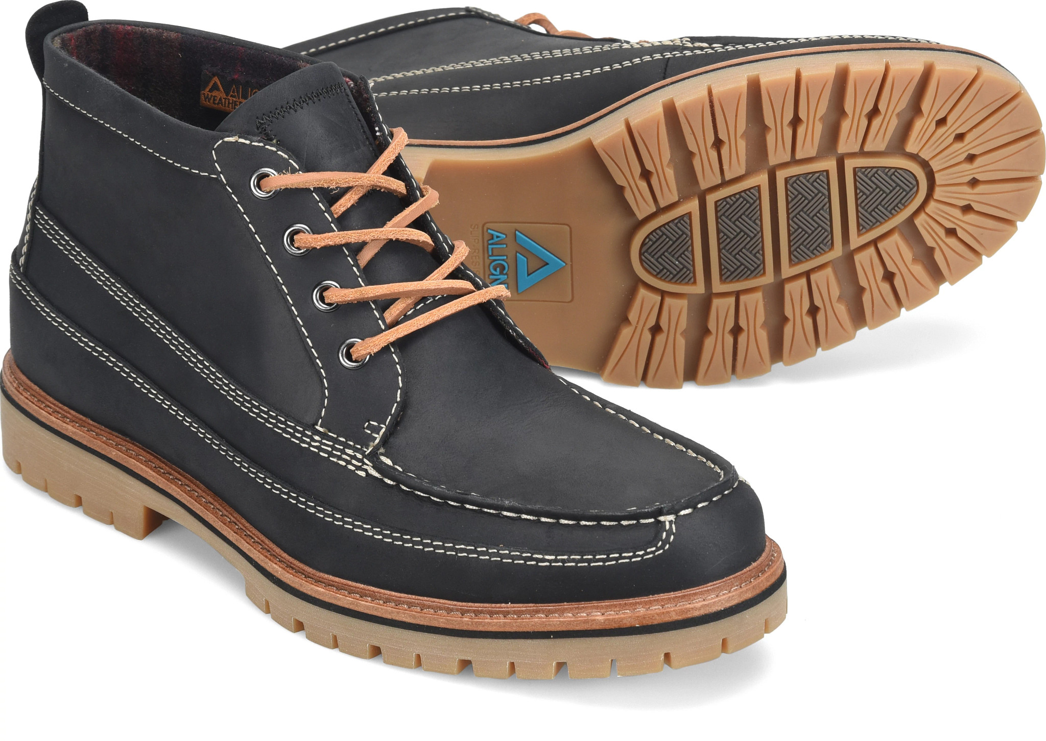 Rivers Moc Toe Waterproof Leather Boot Align Shoe - Main Image