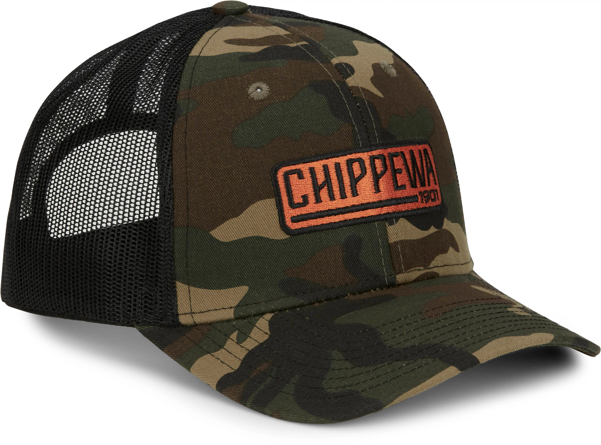 Chippewa Camo Trucker Cap shown in Camo (Multicolor)