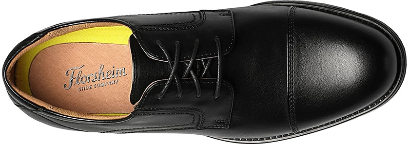 Men's Florsheim, Midtown Cap Toe Oxford Black 17 D