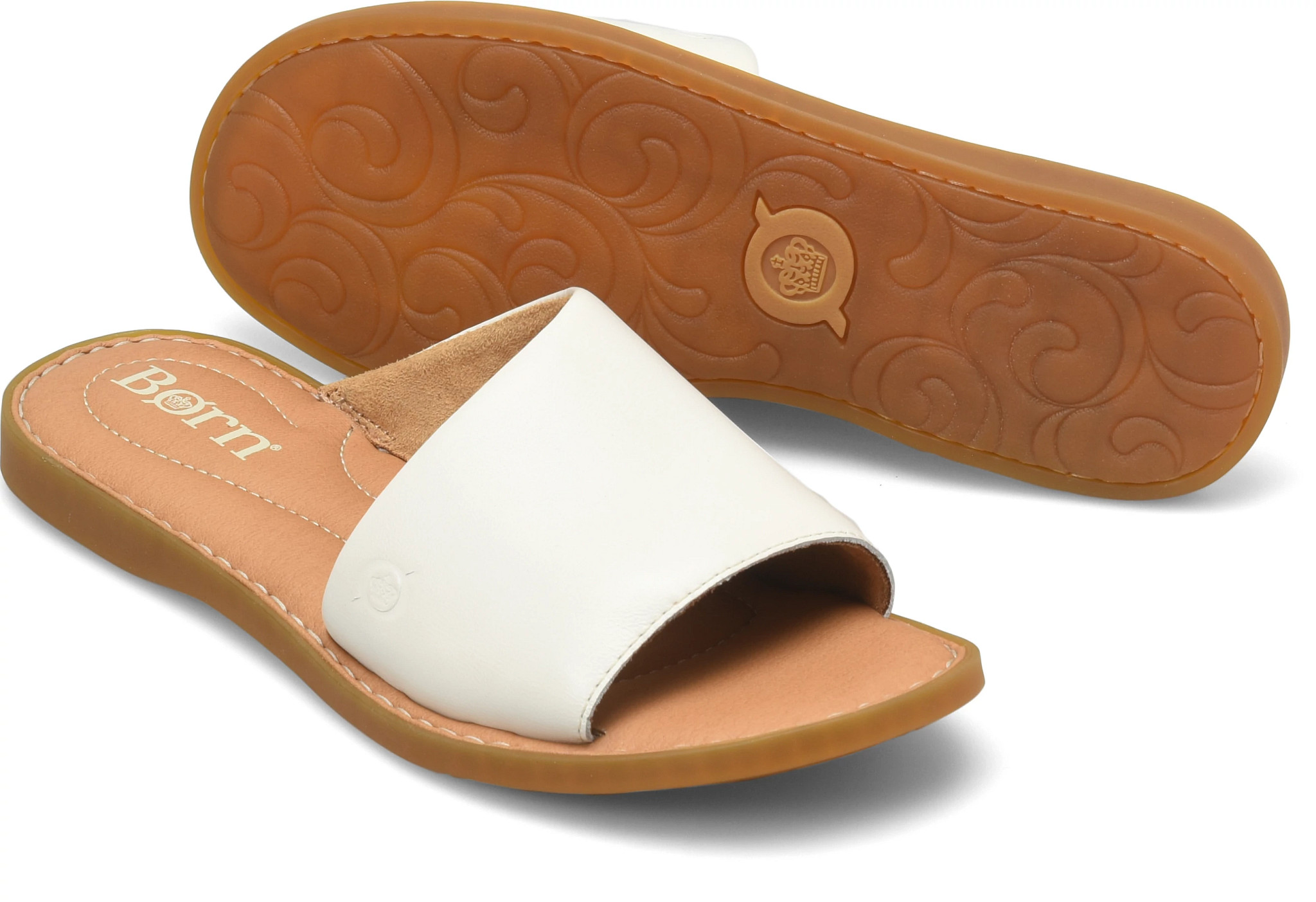 Izabel shown in Cream Metallic (White)