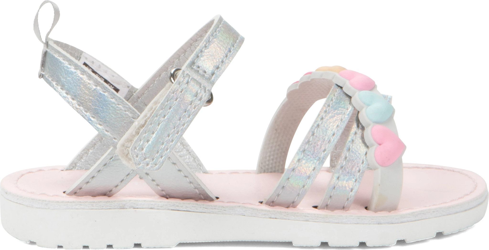 Toddler Girl's Carters Branna Heart shown in Silver/Multi (Multicolor)