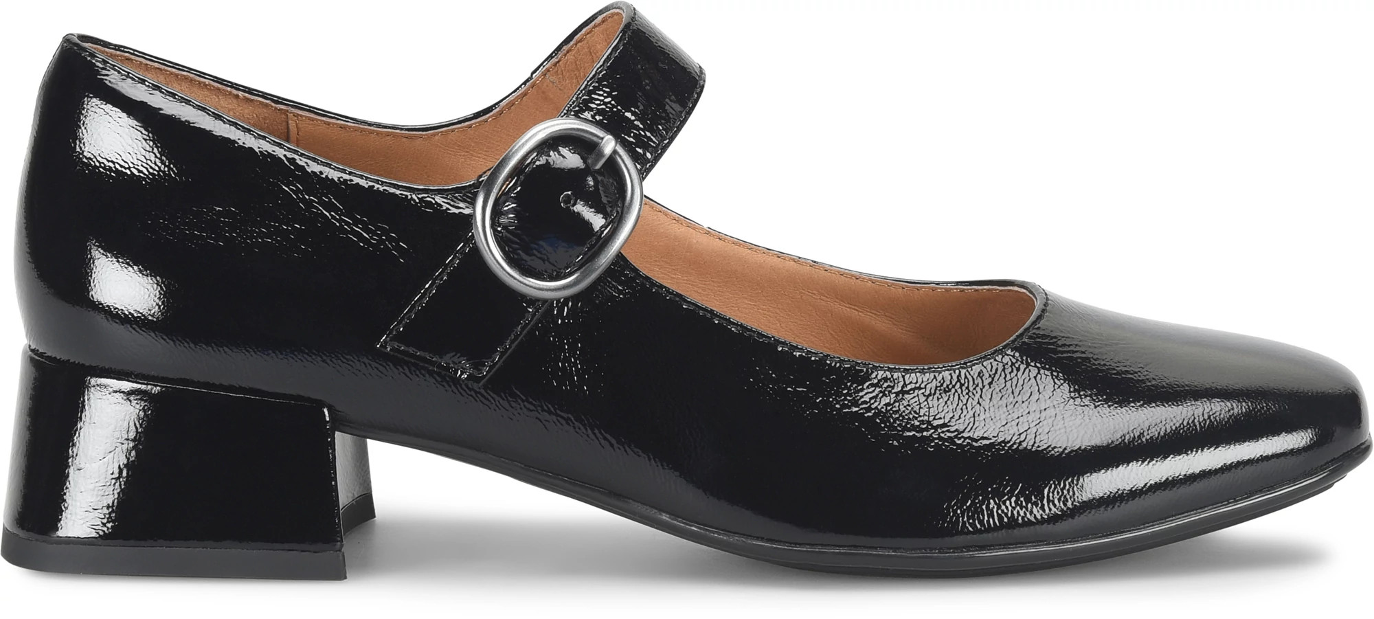 Ladies black patent leather dress shoes online