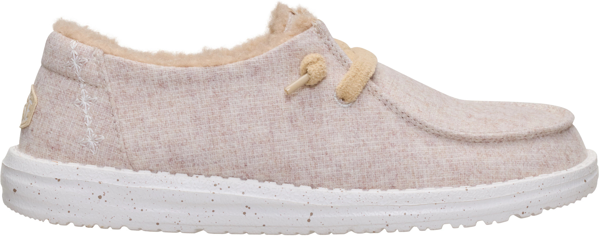 Women's Hey Dude Wendy Wool Cozy shown in Oatmeal (Tan)