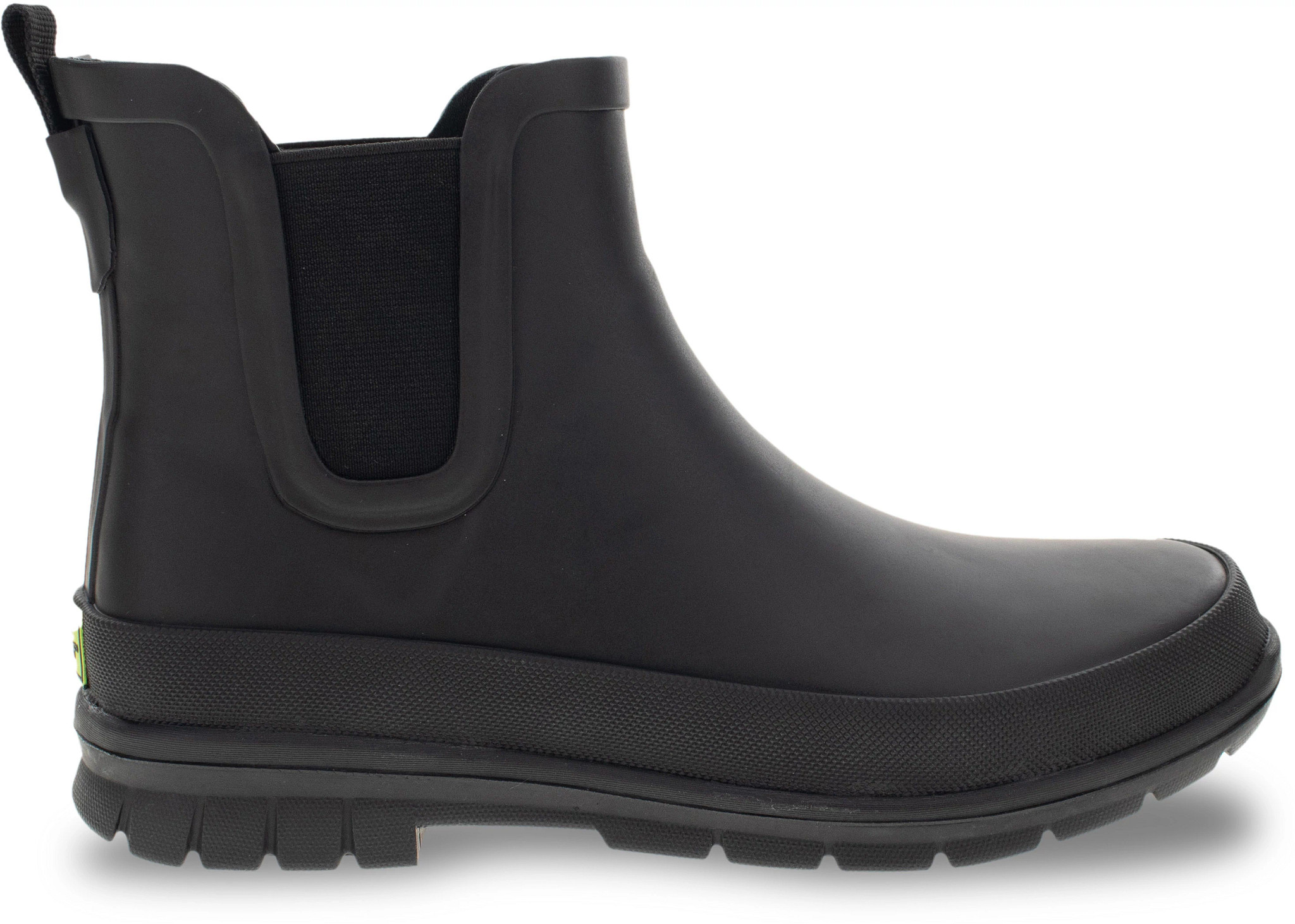 Women's Western Chief Classic Chelsea Rain Boot shown in Black Matte (Black)