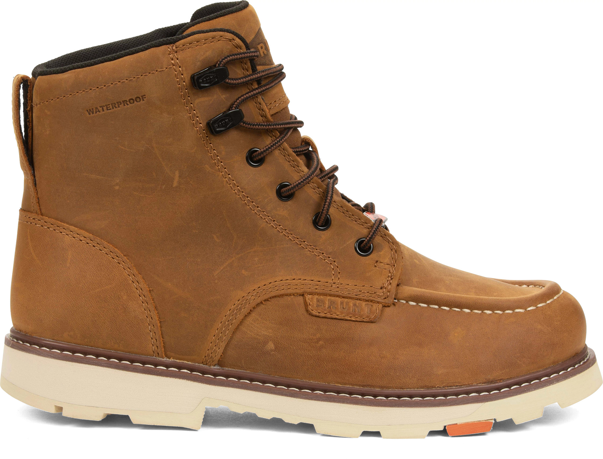 Men's Brunt Workwear 90 Degree Heel Waterproof Marin shown in Brown (Brown)