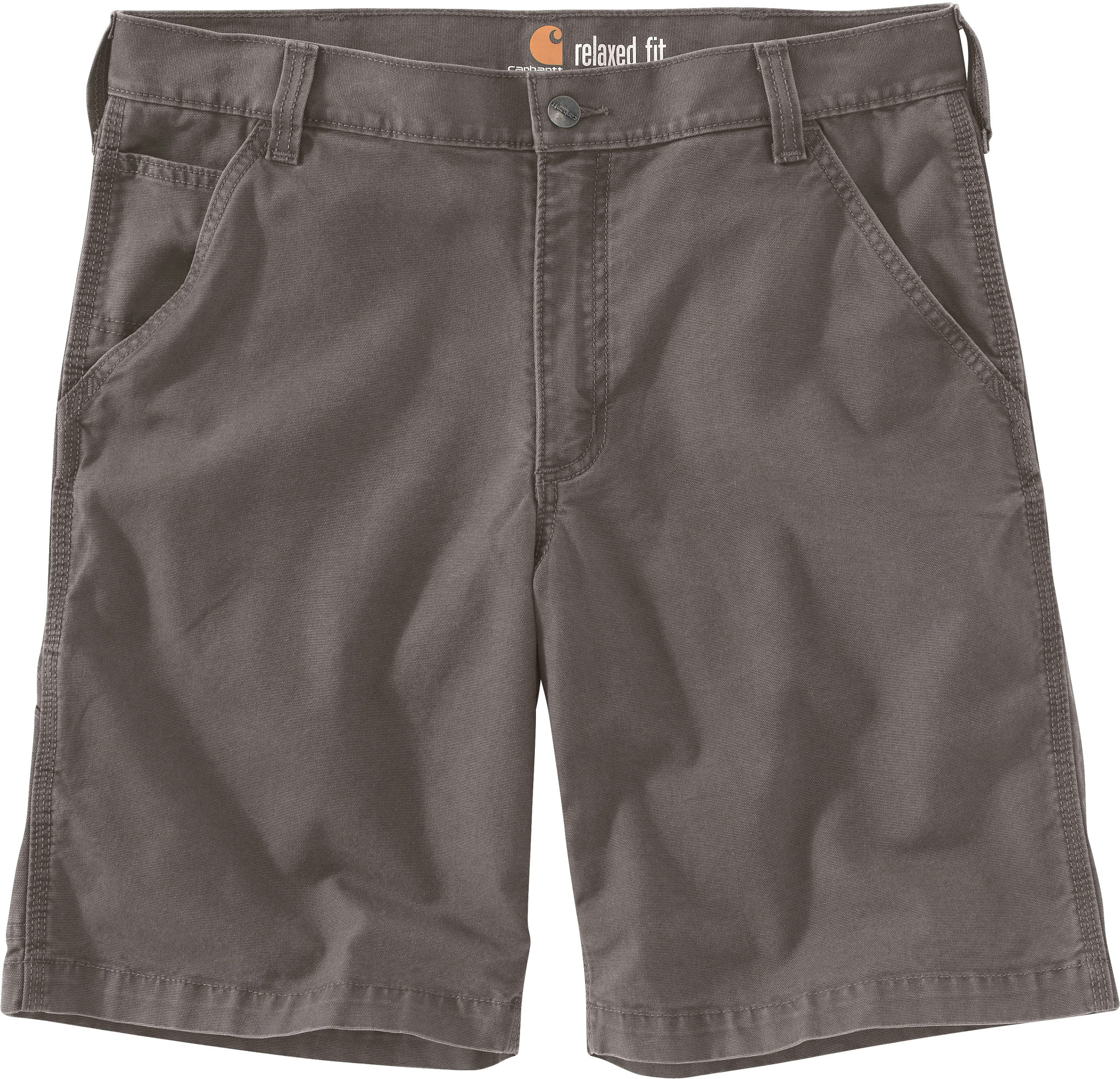 Men's Carhartt Rugged Flex-&laquo; Canvas Work Shorts shown in Grey (Grey)
