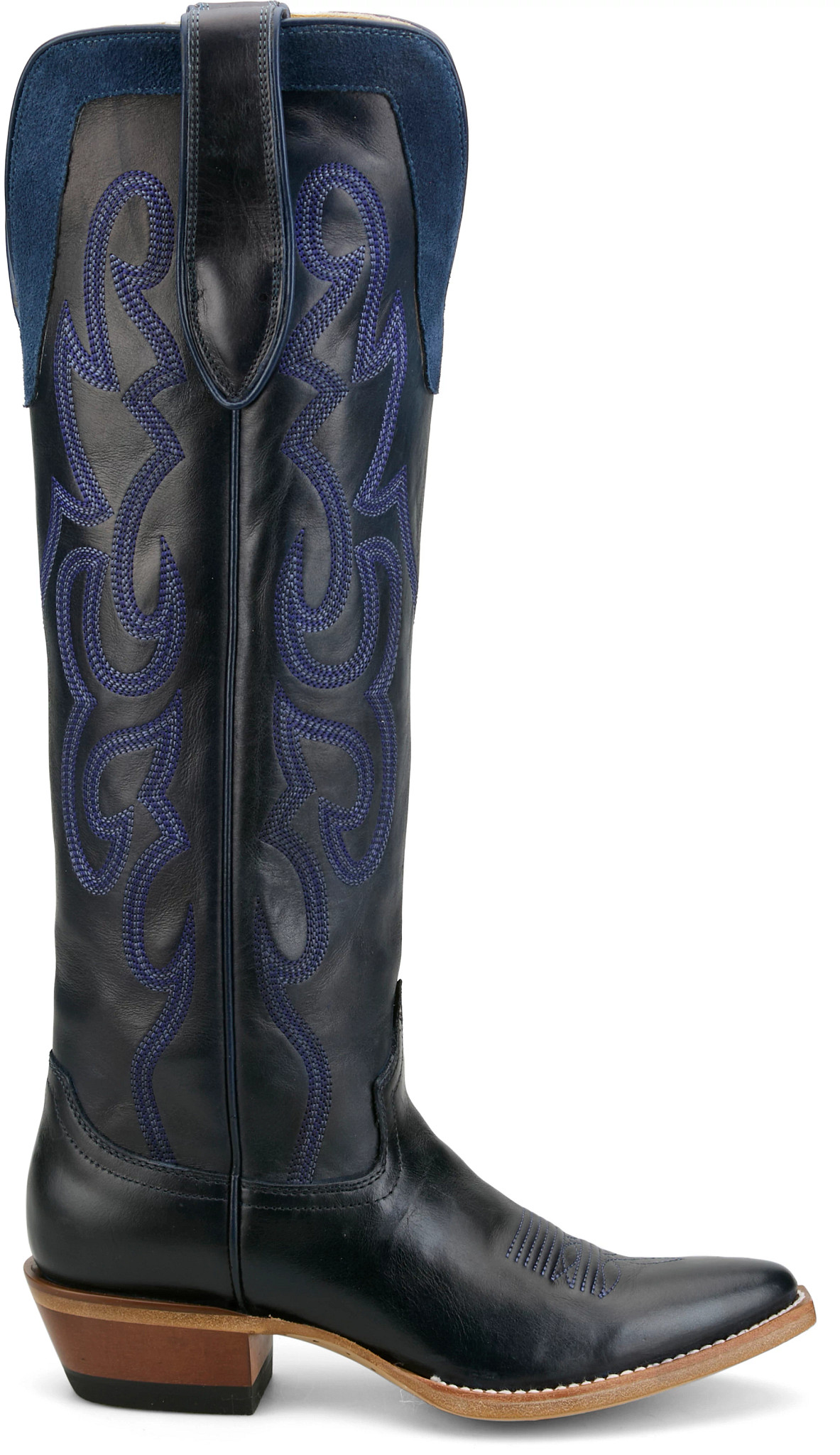 Women's Justin Boots Ada 17" Western shown in Blue (Blue)