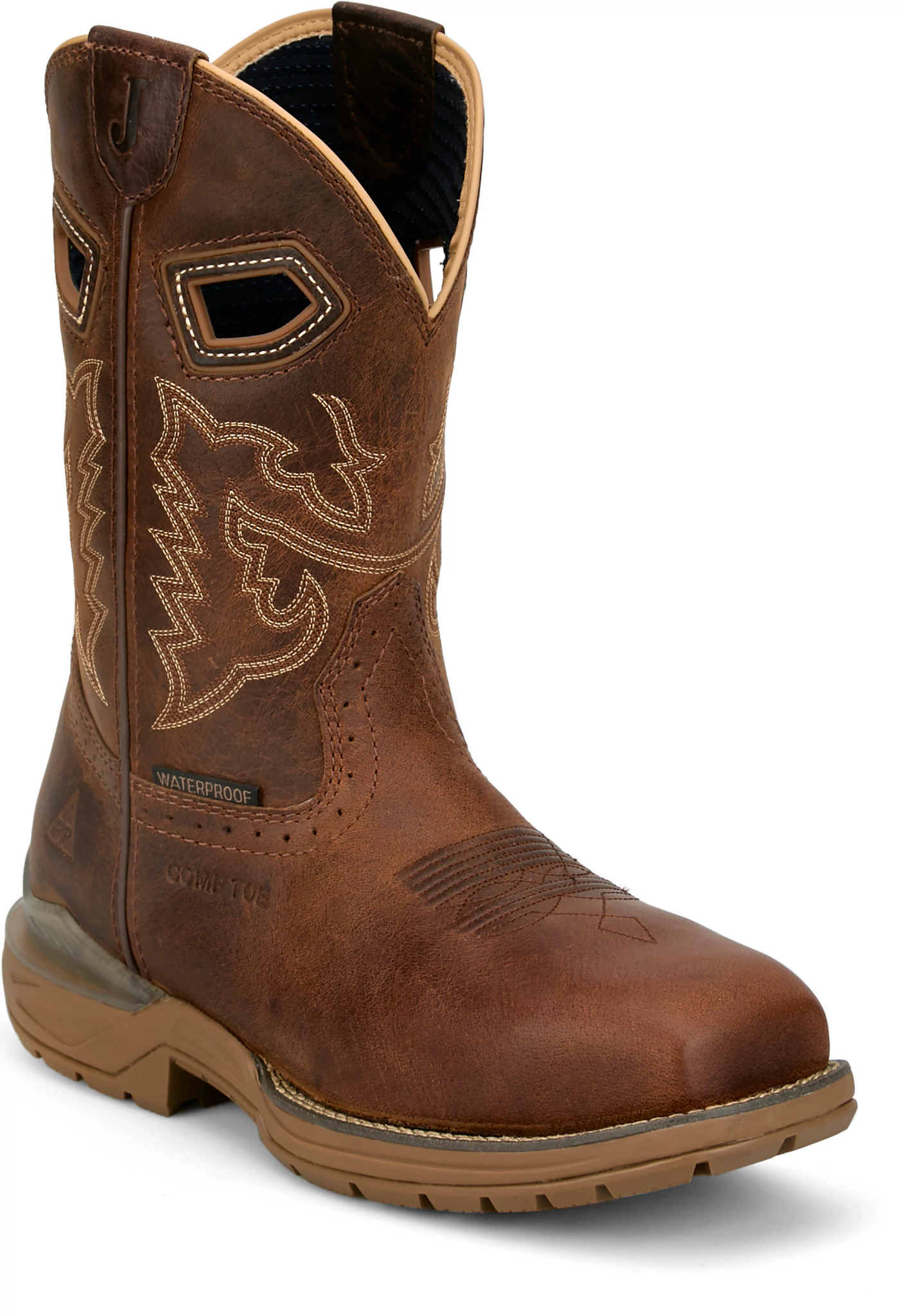 Oilpatch 11" Waterproof Nano Comp Puncture Resisting shown in Brown (Brown)