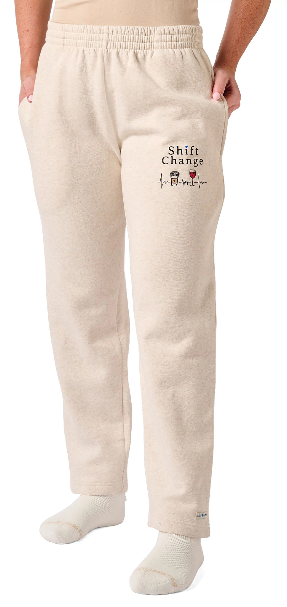 Women's Sweatpants shown in Shift Change Oatmeal (Tan)