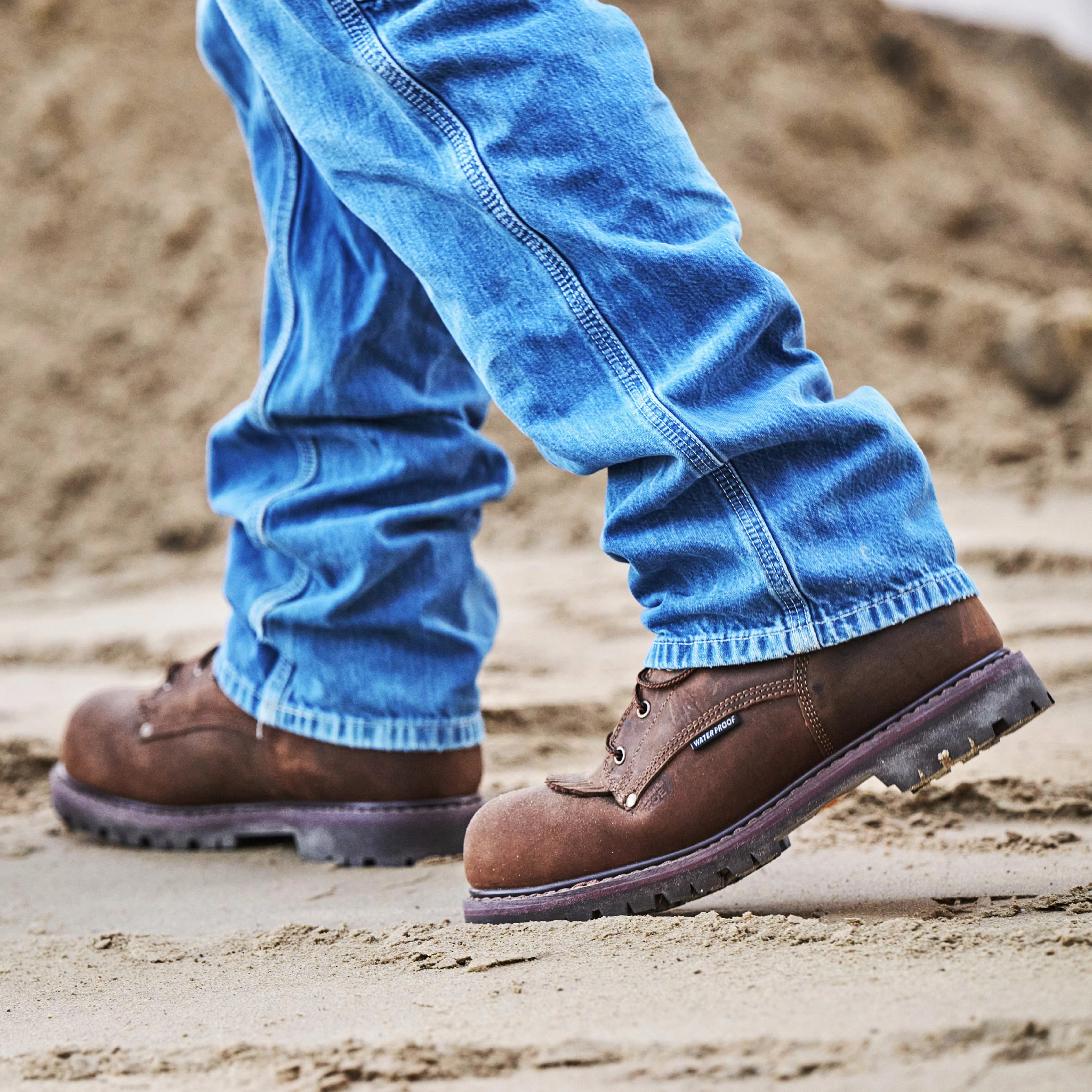 28 Series 6" Composite Toe Waterproof Work Boot shown on model 