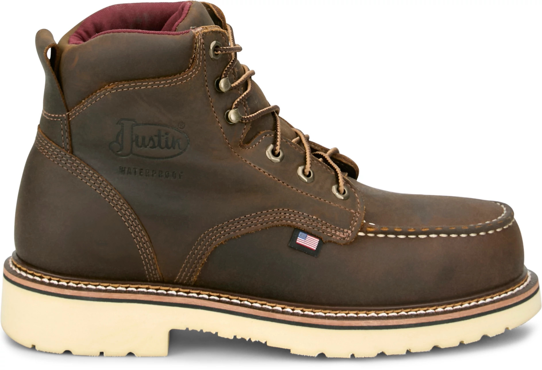 Men's Justin Boots Akron shown in Brown (Brown)