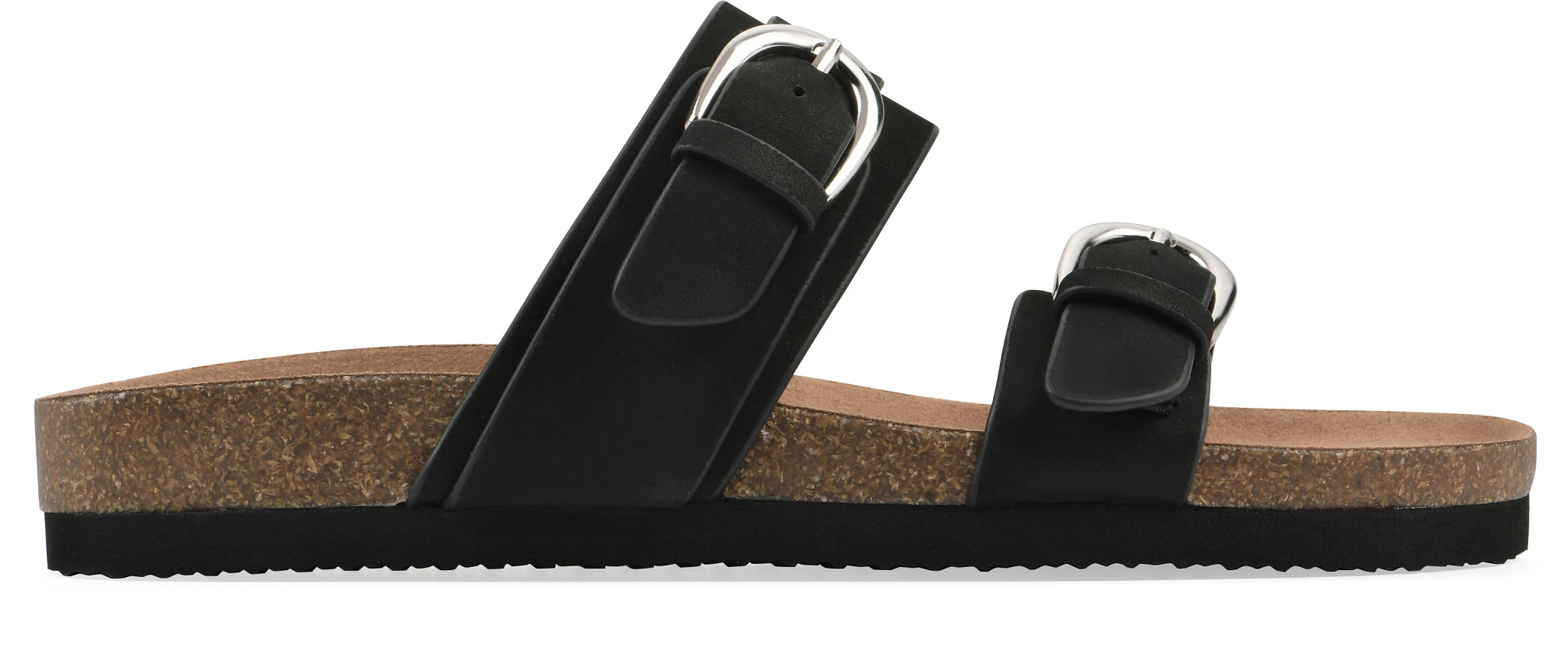 Women's White Mountain Hardball Slide shown in Black (Black)