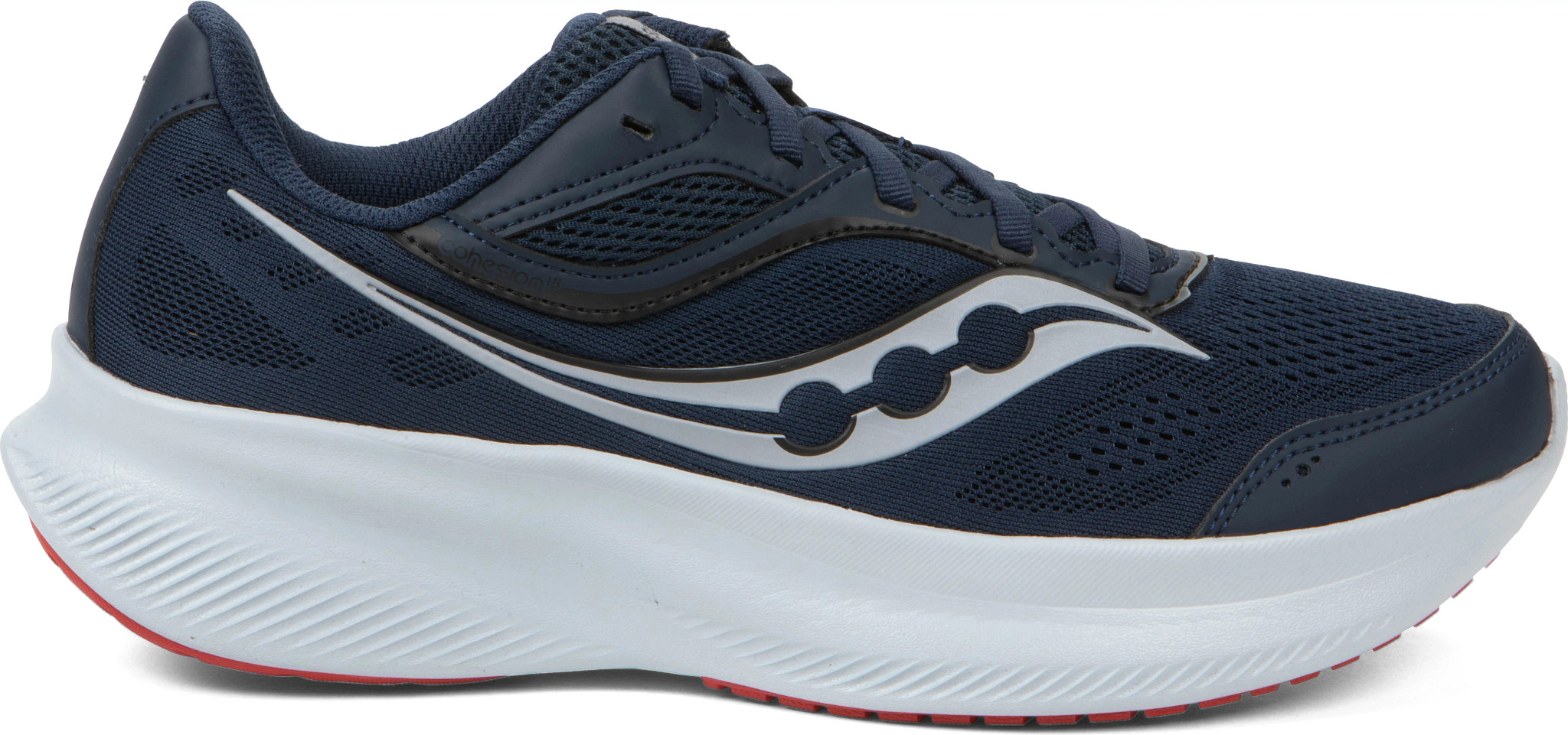 Men's Saucony Cohesion 18 Runner shown in Navy/Cloud (Blue)