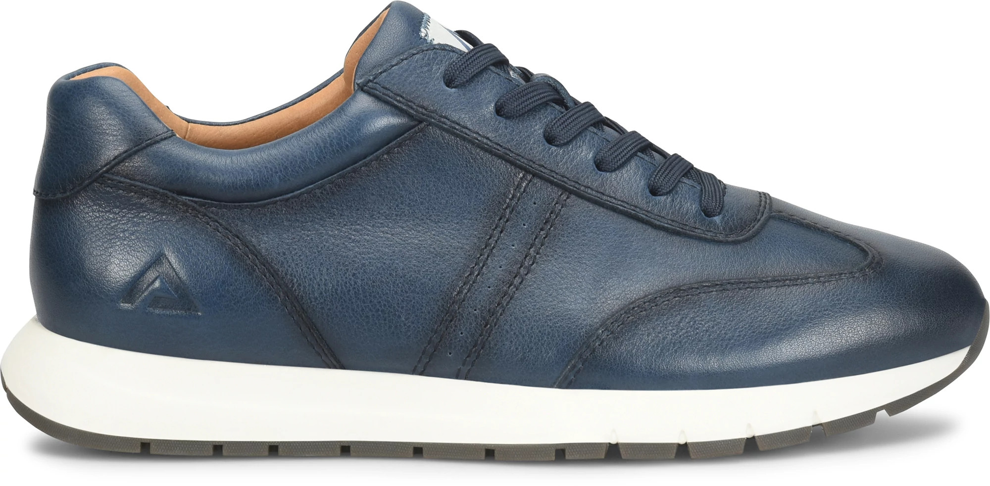 Hudson Leather Sneakers se muestra en la Navy (Azul)