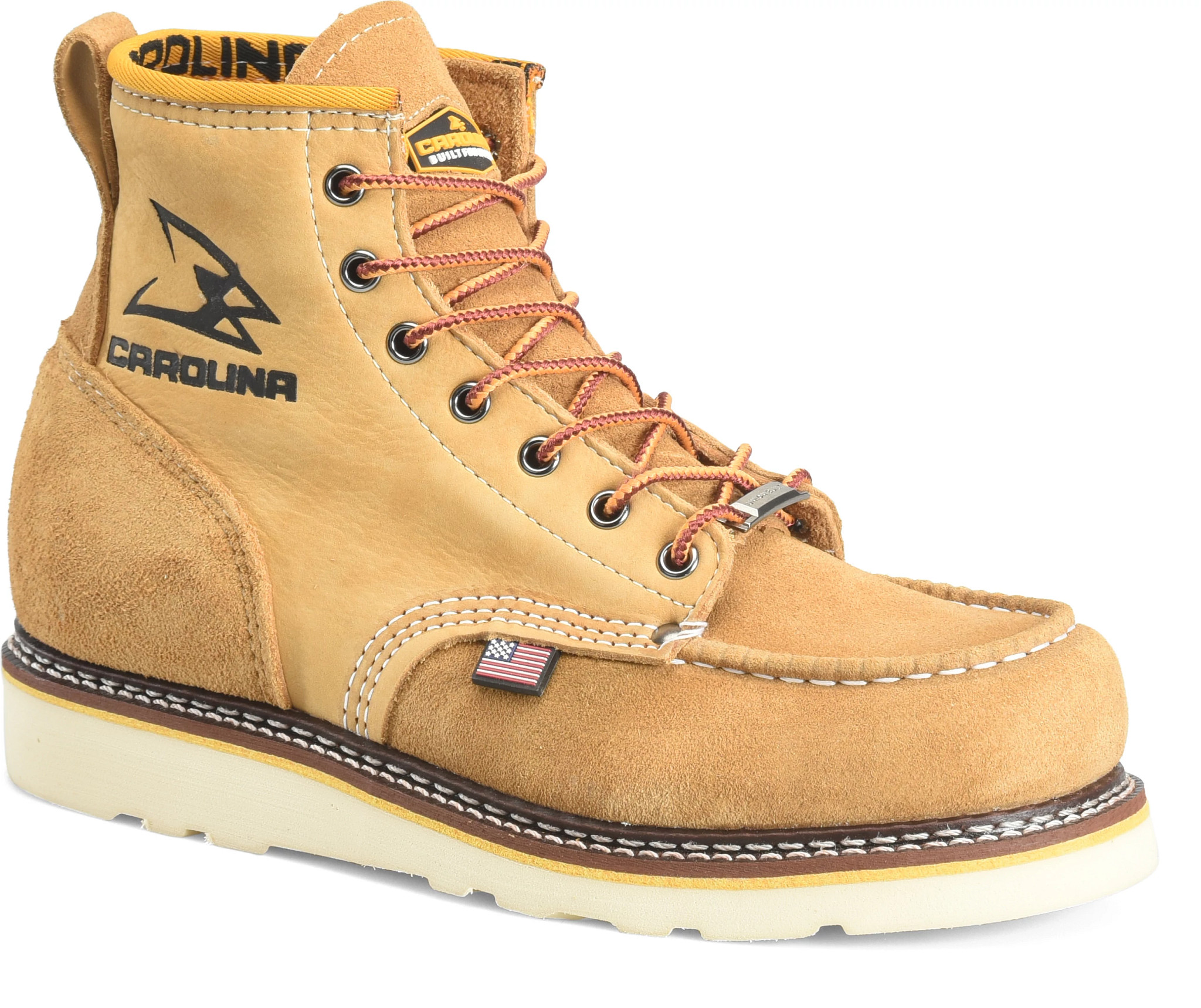 Amp Wroughtline: 6&rdquo; Work Boot (Soft Toe) shown in Light Beige (Tan)