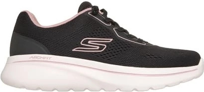 Women's Skechers Gowalk Arch Fit N-Joy Ellie shown in Black/Mauve (Black)