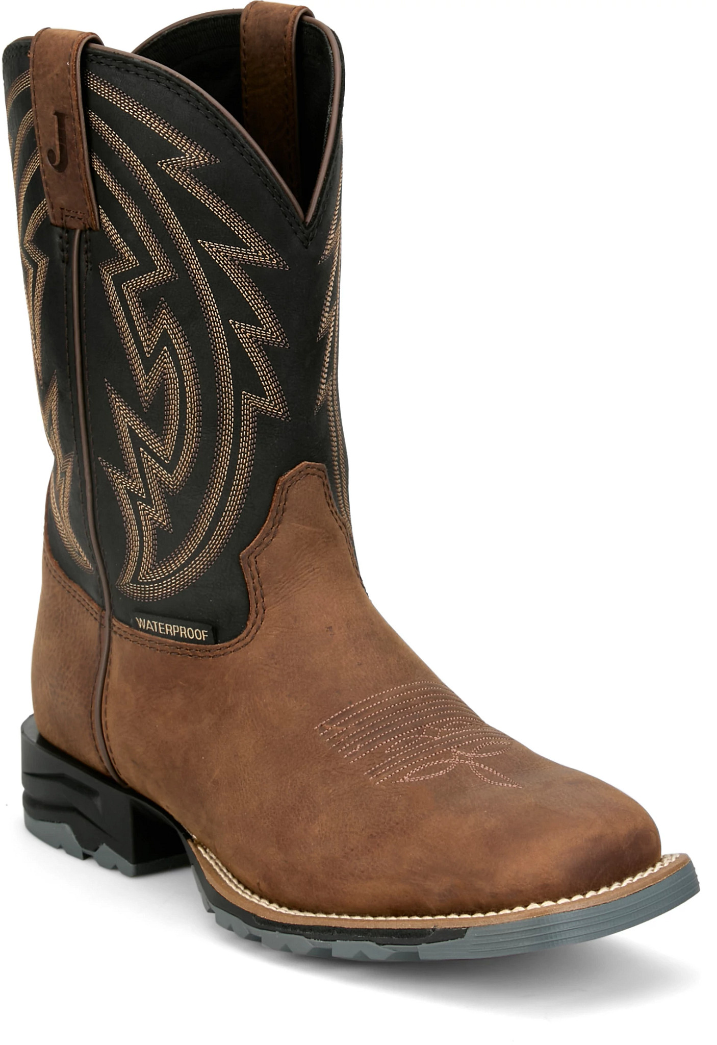 Lytle 11" Waterproof Steel Toe shown in Brown / Black (Black)