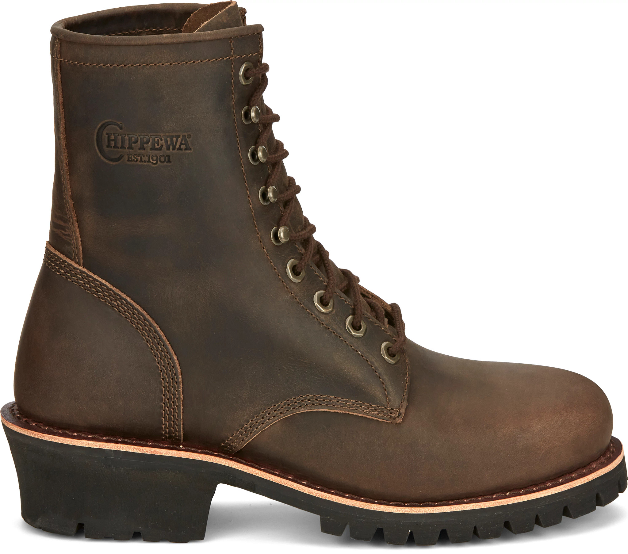 Leather logger boots online