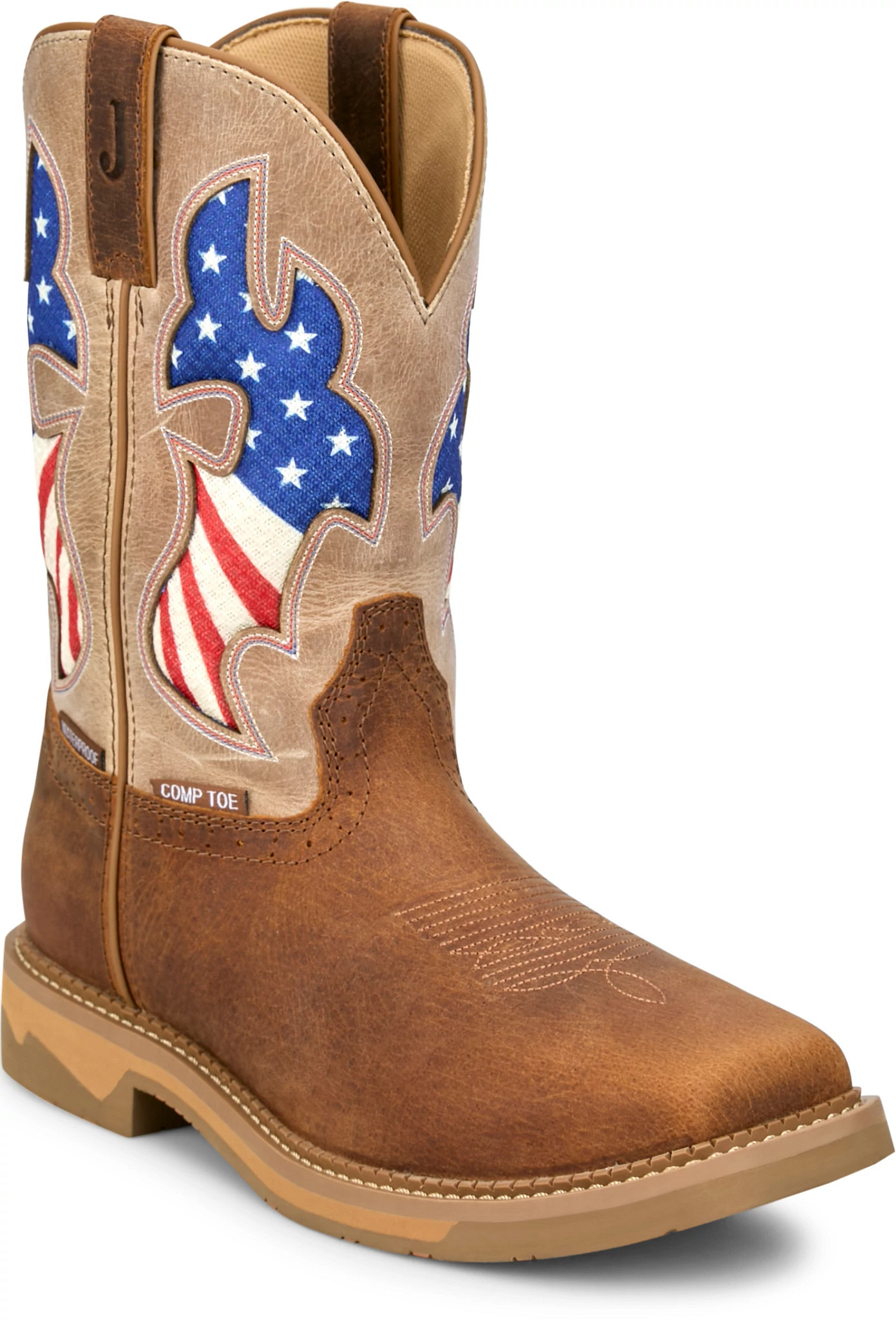 Bolt 11" Waterproof Comp Toe shown in Pecan (Brown)