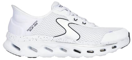 Women's Skechers Slip-Ins Gowalk Glide-Step 2.0 Dani shown in White/Black (White)