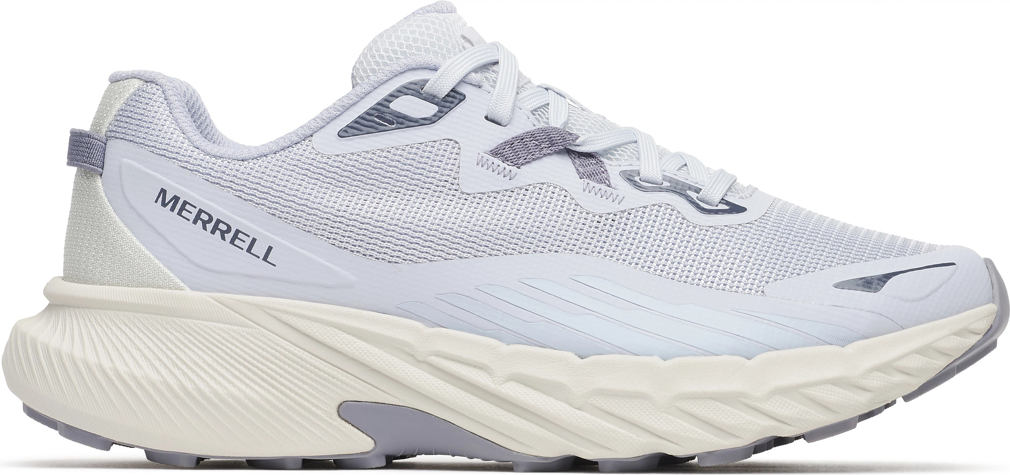 Women's Merrell Agility Trail Runner shown in Aura (Off White)