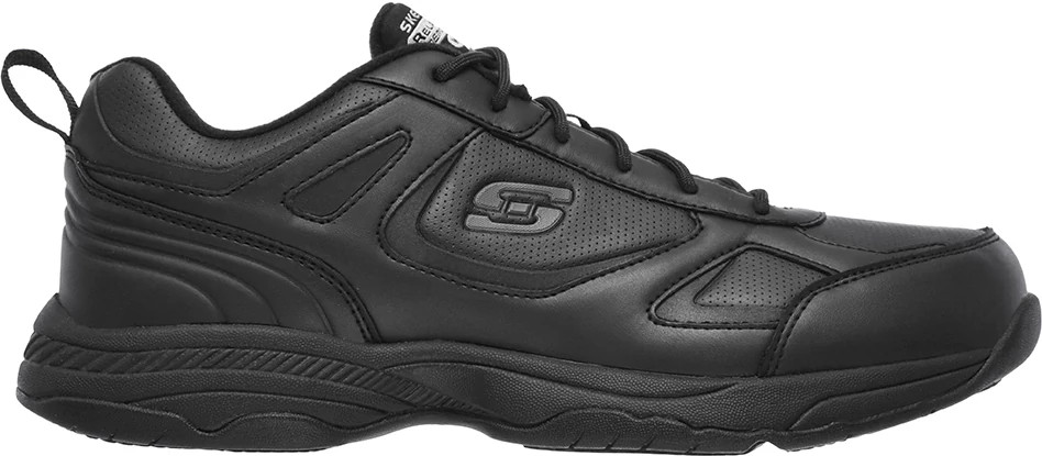 Men's Skechers Work Slip Resistant Eh Relaxed Fit Dighton shown in Black (Black)