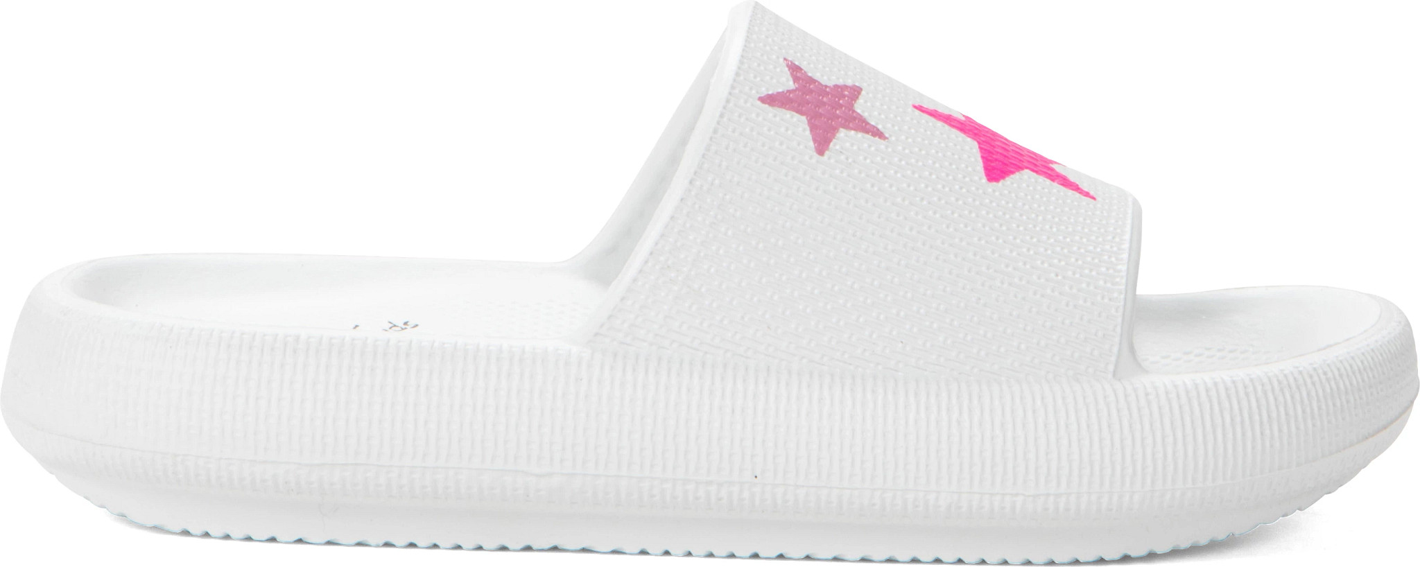 Girl's Mia Little Lexa Too Slide With Stars shown in White/Multi (White)