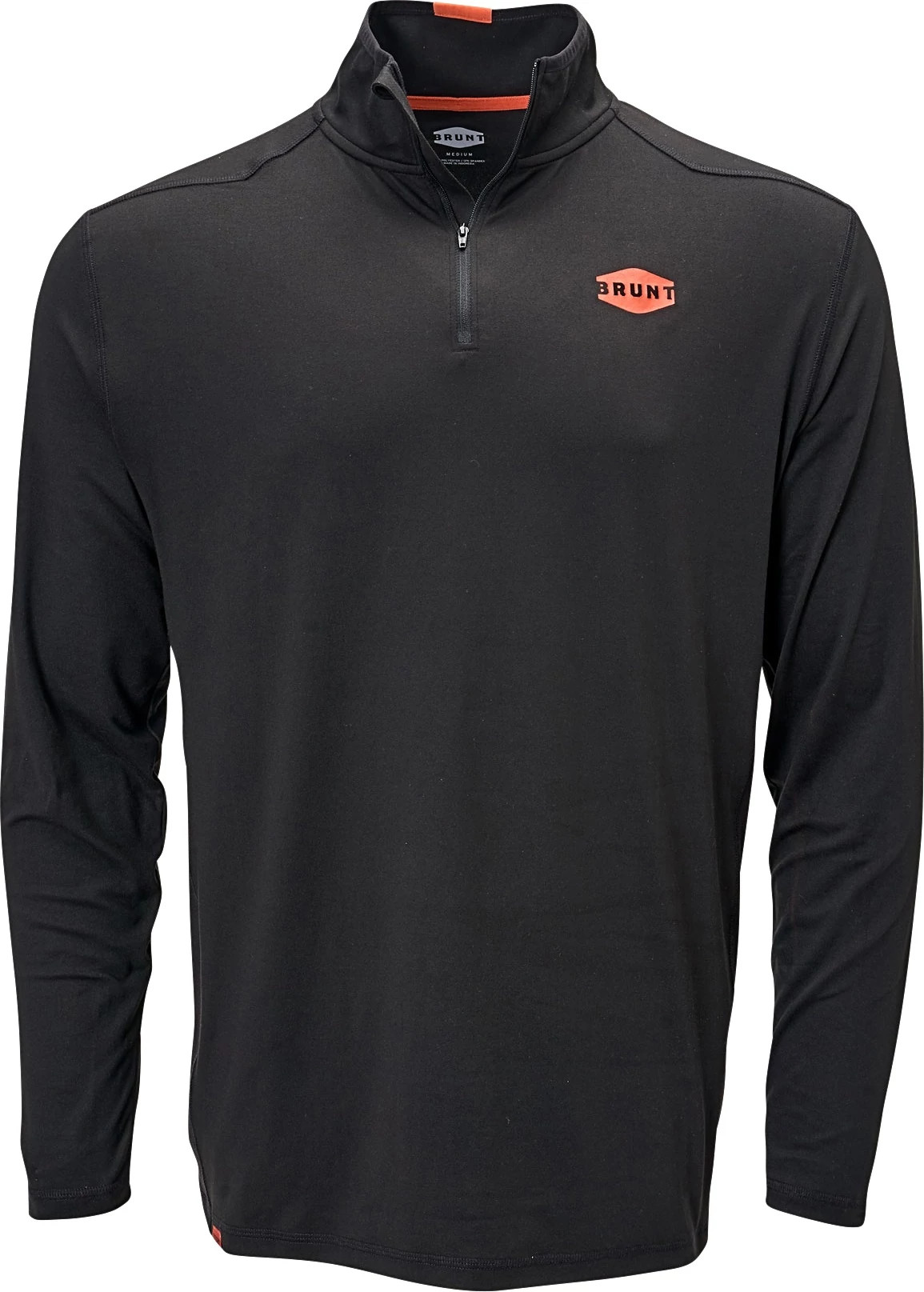 Men's Brunt Mckenna Tech Quarter Zip shown in Black (Black)