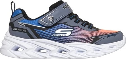 Boy's Skechers Vortex 3.0 shown in Black/Blue/Orange (Multicolor)