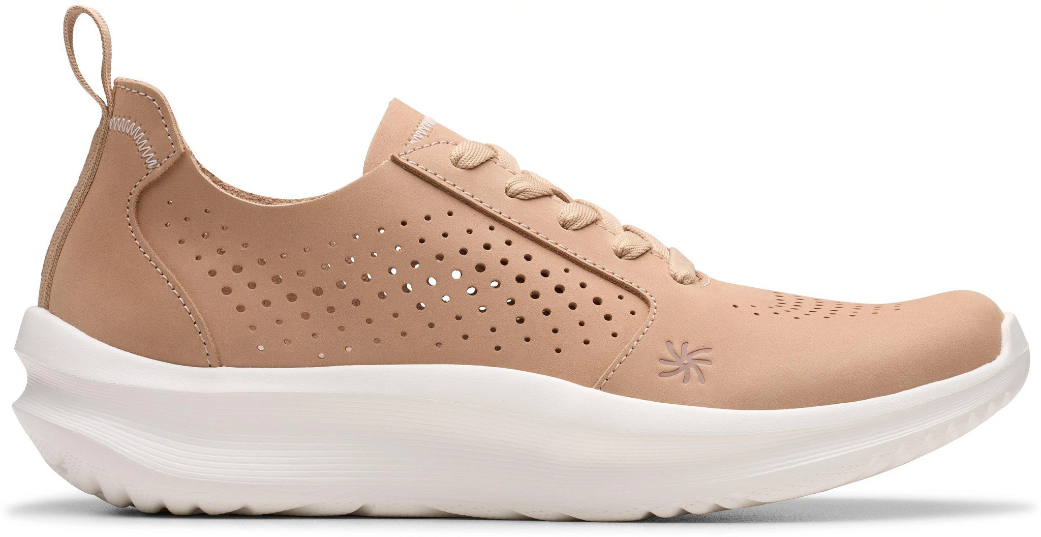 Women's Clarks Cloudsteppers Solevana Style shown in Sand (Brown)