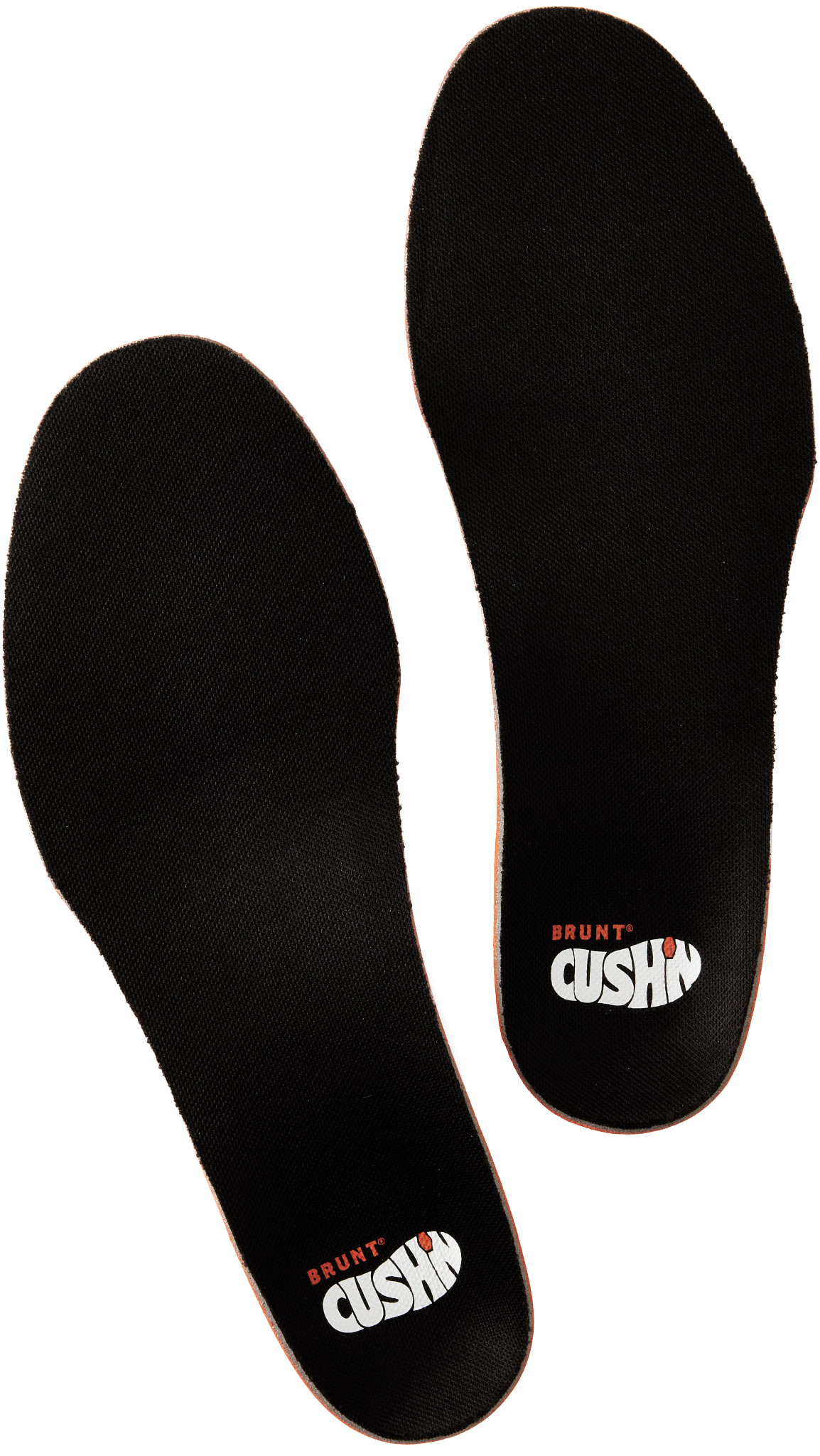 Unisex Brunt Workwear High Arch Cush'N Insole shown in Black/Orange (Black)