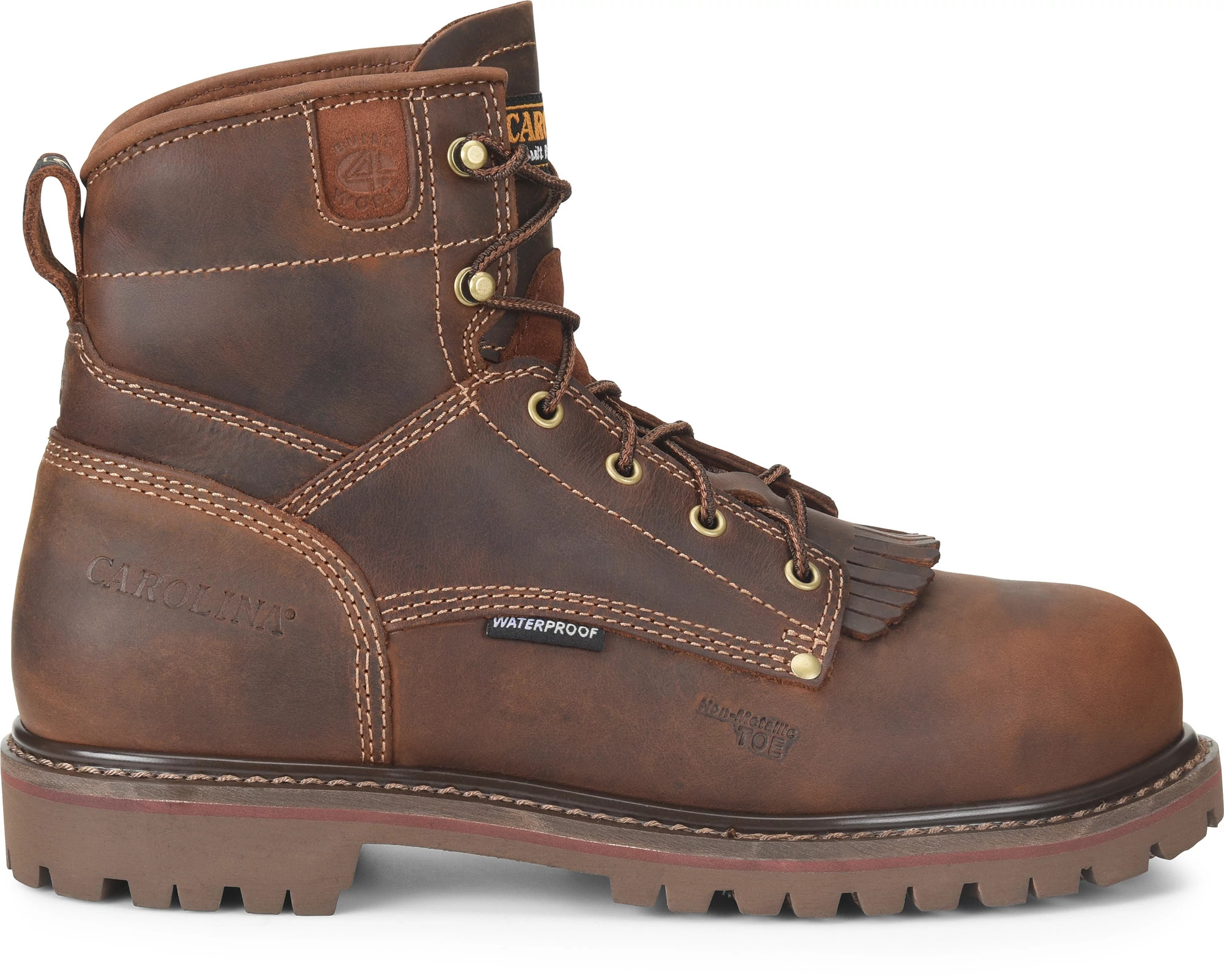 Men's Carolina 6 Inch Waterproof Composite Toe Boot shown in Brown (Brown)