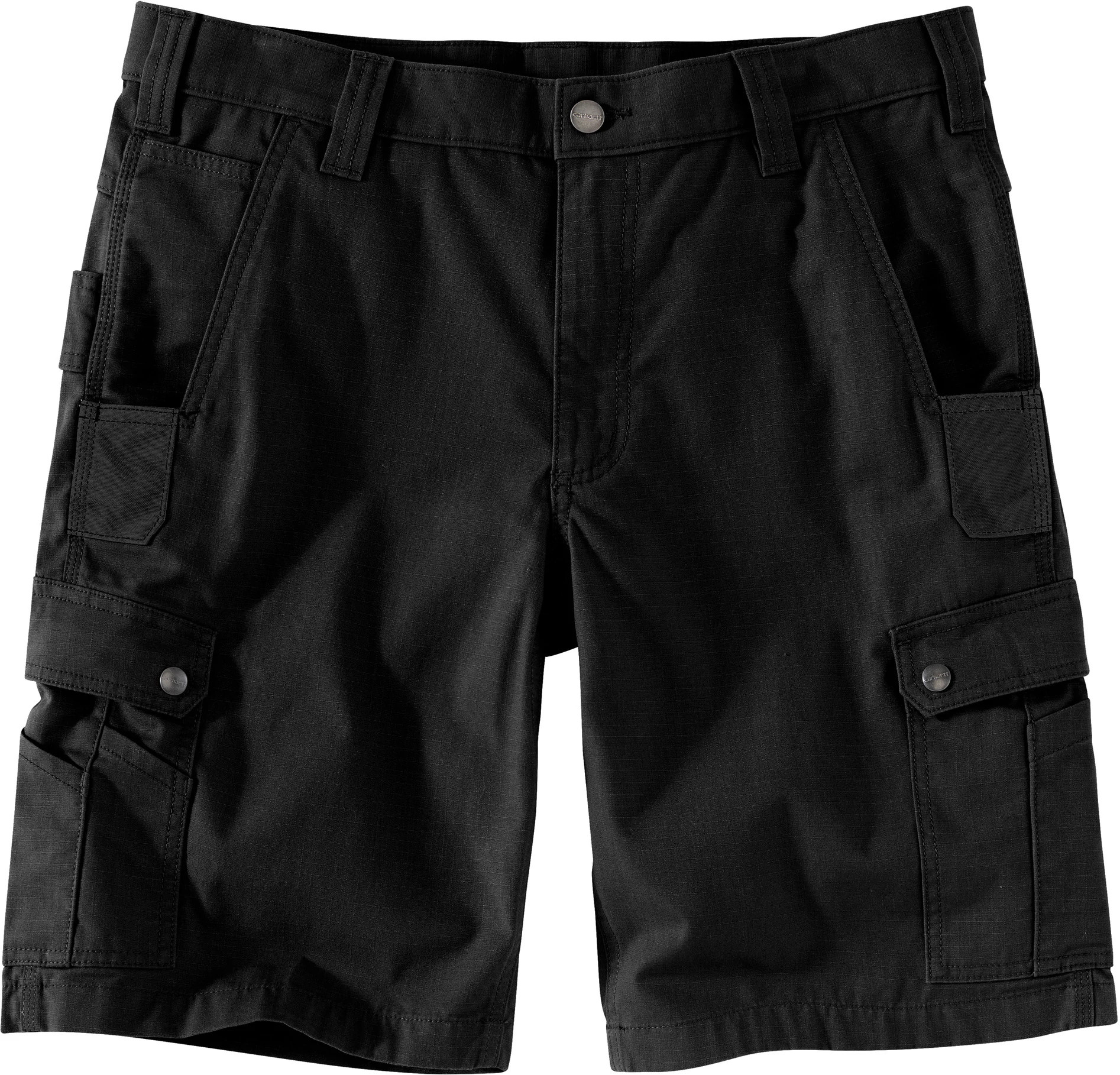 Carhartt Shorts Mens 42 Black Rugged Flex Relaxed top Fit Canvas Work Flat Cotton