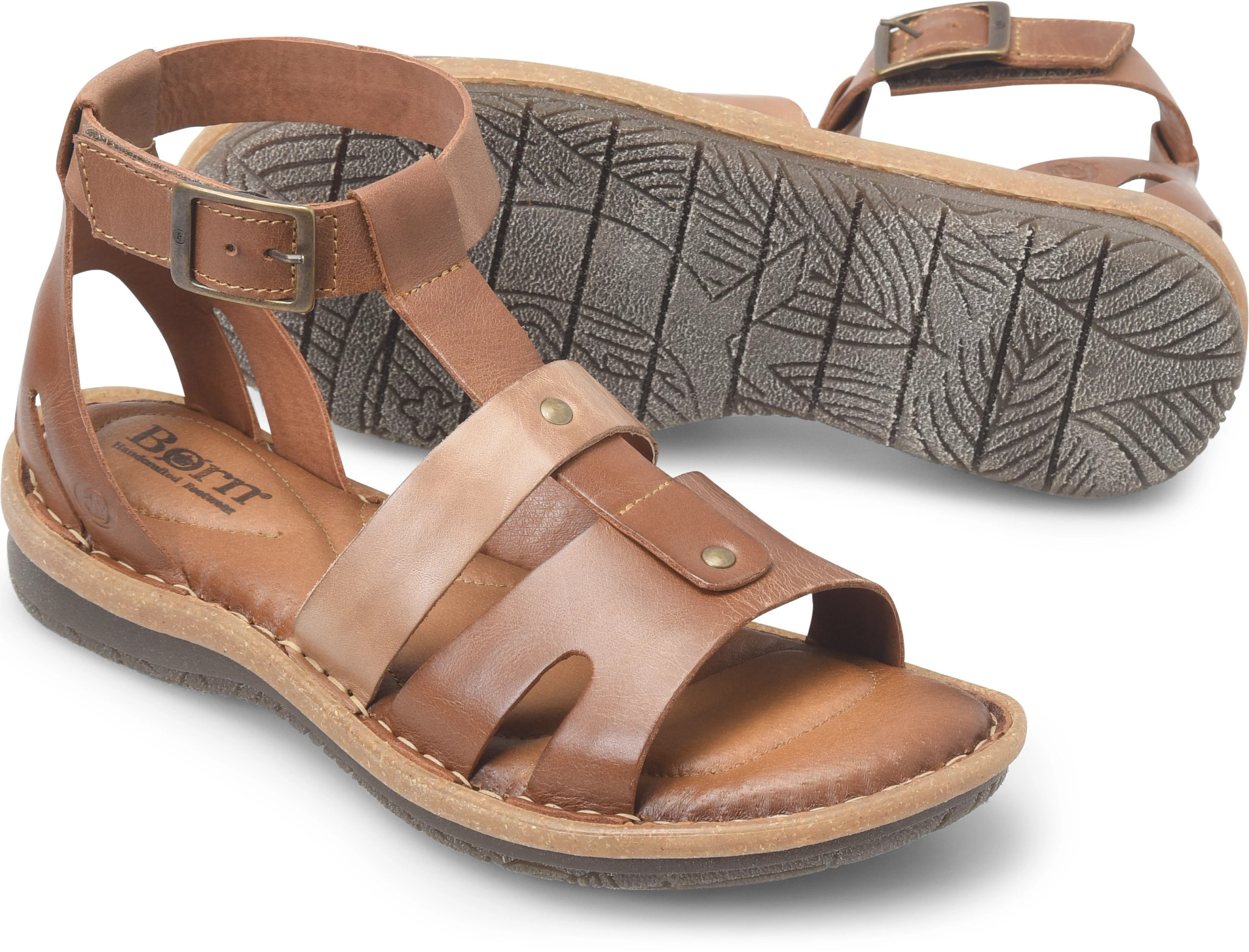 Flat Sandals Born Leather Sandals Womens Born Kibbee Flat Sandals