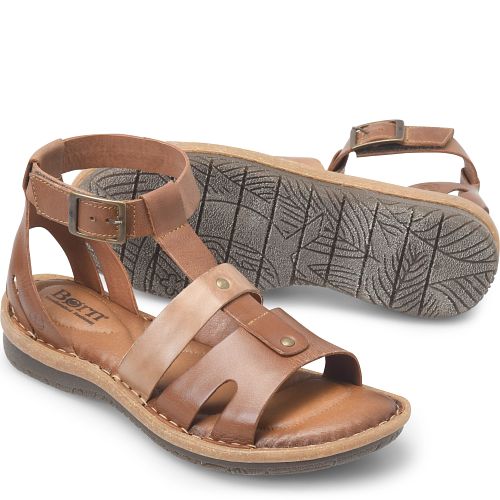 Flat Sandals Born Leather Sandals Womens Born Kibbee Flat Sandals