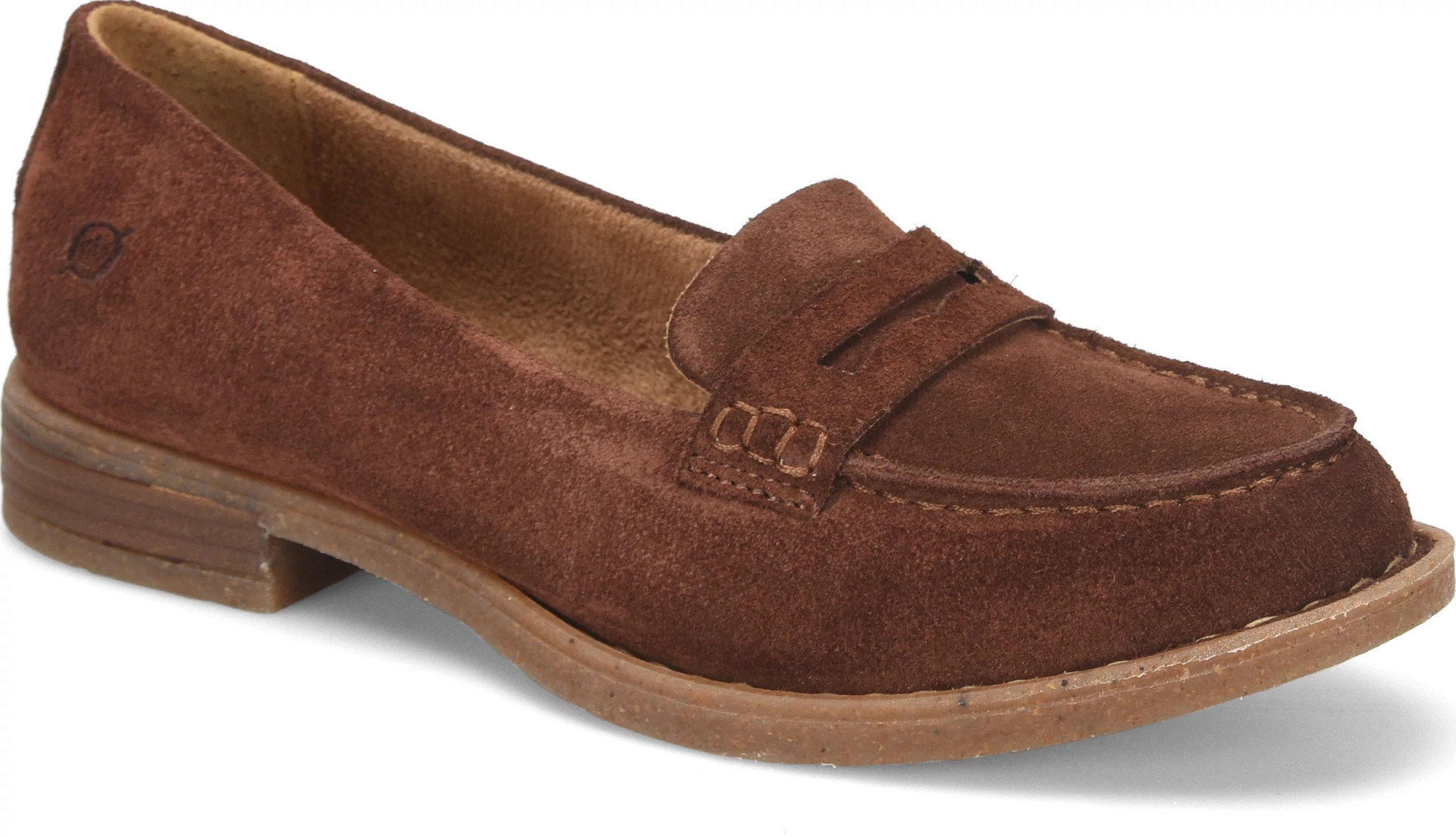 Born Marlo Suede Loafer Brown Size 6