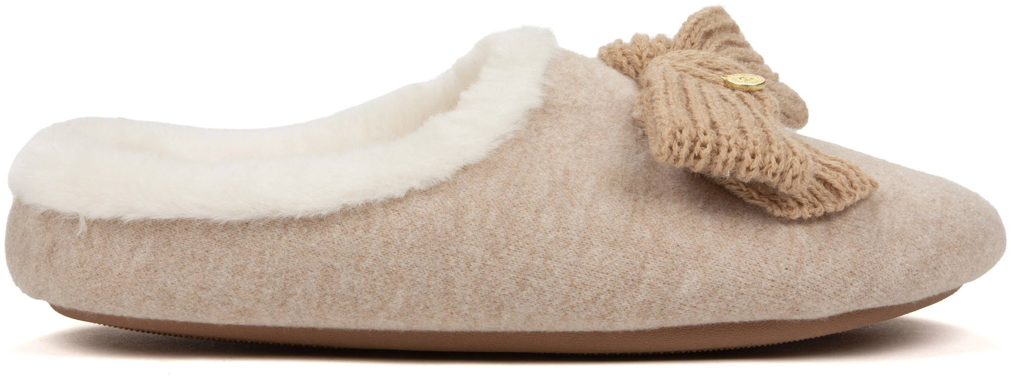 Women's Dearfoams Josie shown in Oatmeal (Brown)