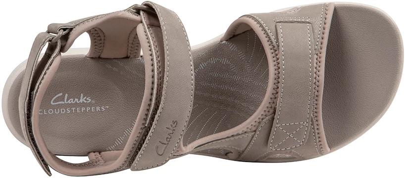 三彩　Clarks Cloudsteppers サンダル グレージュ Clarks Sandals Thong Cloudsteppers Women's Step June Reef