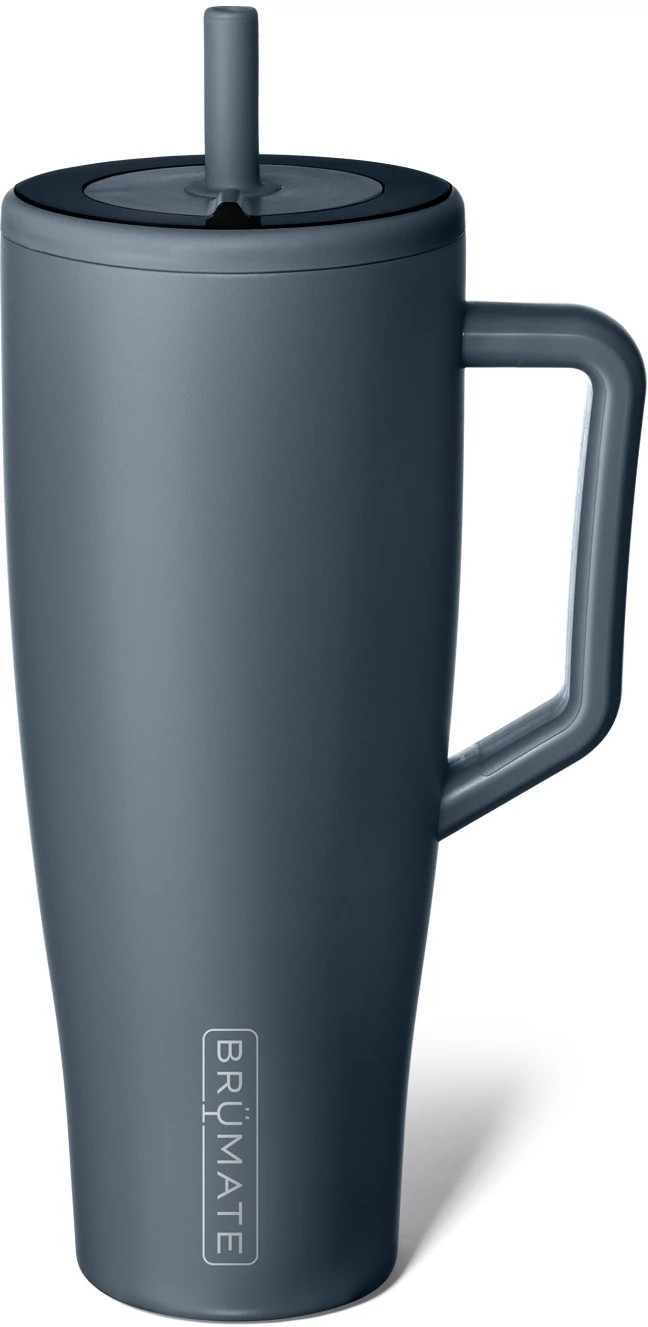 Brumate Era 40oz Straw Tumbler shown in Nightfall Blue (Blue)