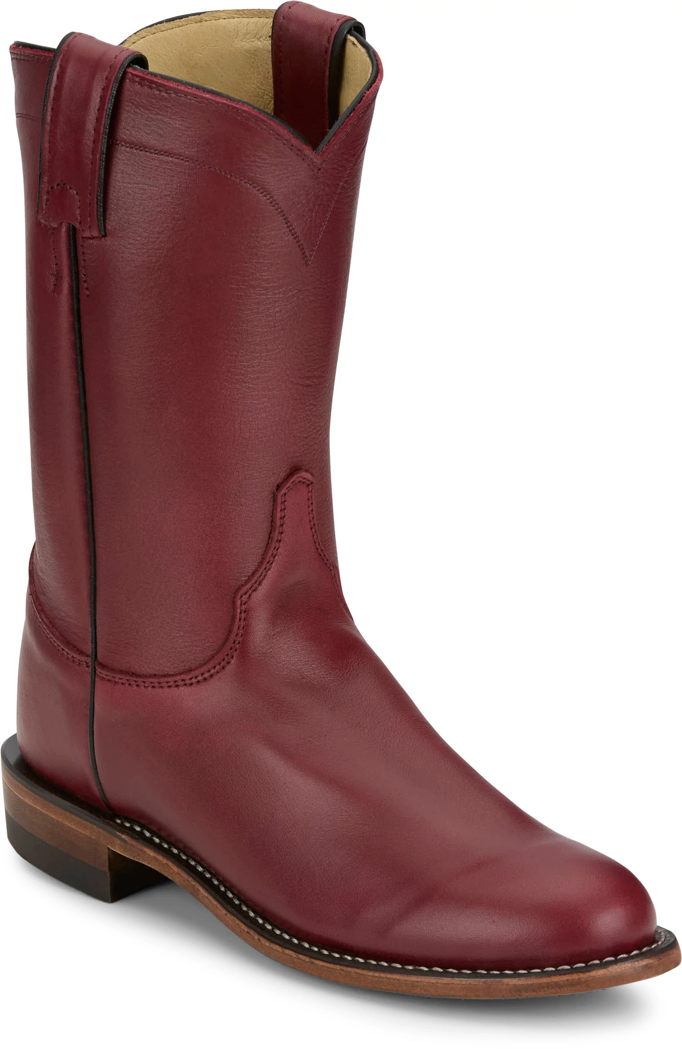 Justin Women s Roper Boots ANA 10 Roper in Burgundy Size 7