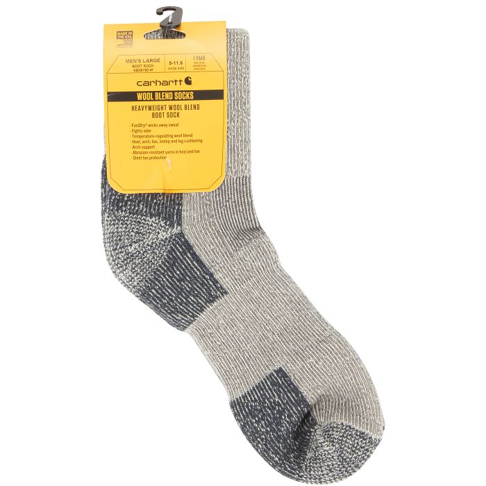 Men's Carhartt Heavyweight Wool Blend Boot Socks Super Shoes
